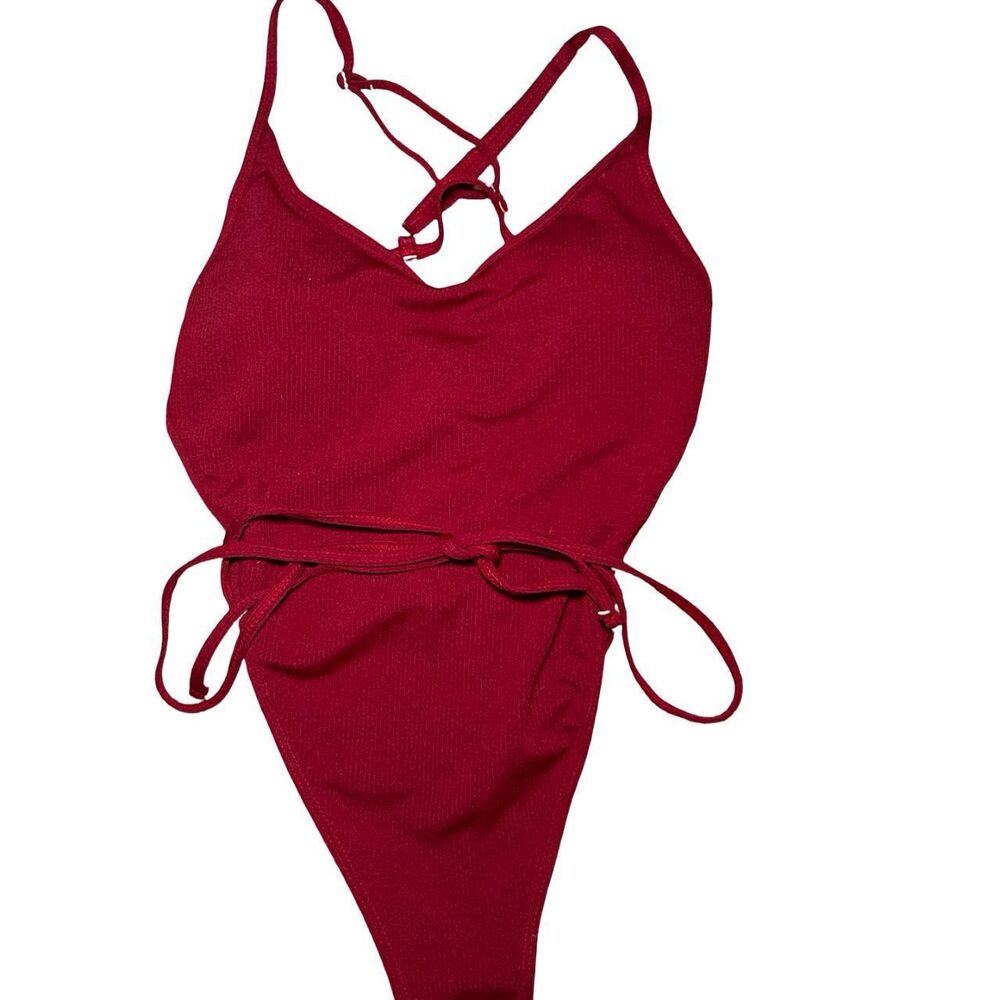 Women's Burgundy Swimsuit-one-piece